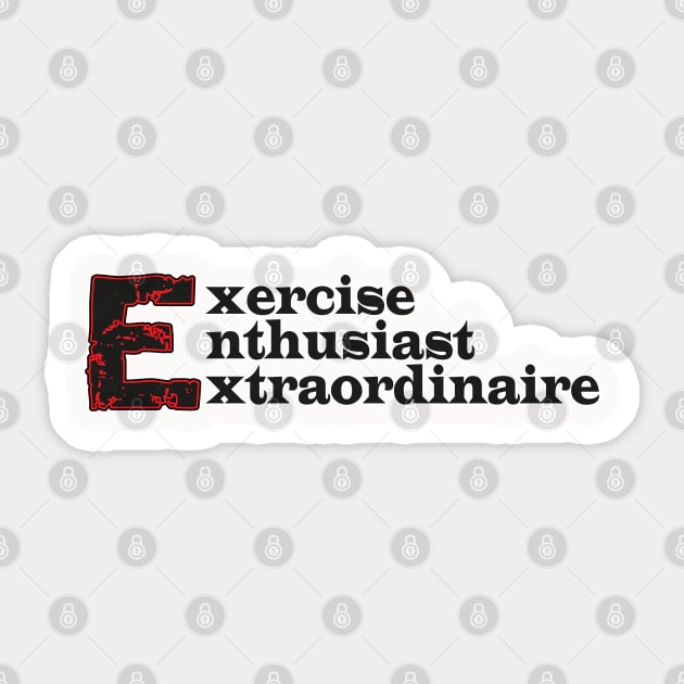 Exercise Enthusiast Sticker by K0tK0tu